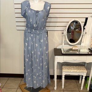 J for Justify Blue Floral Women's Dress